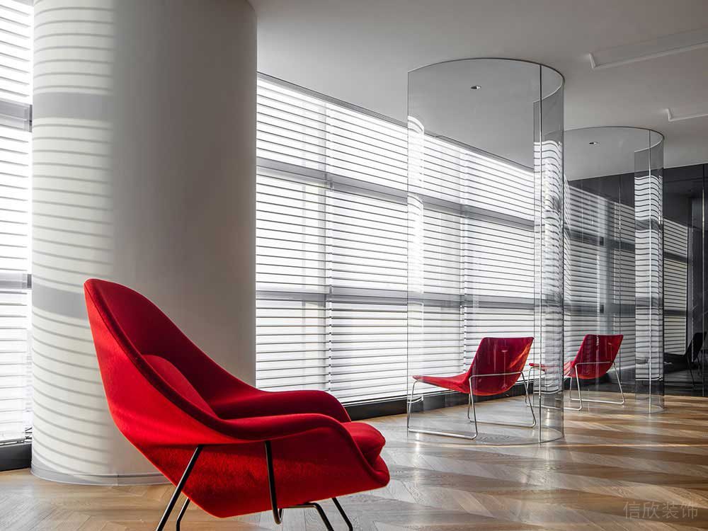 現(xiàn)代風格商務辦公空間休閑區(qū)設計案例裝修圖