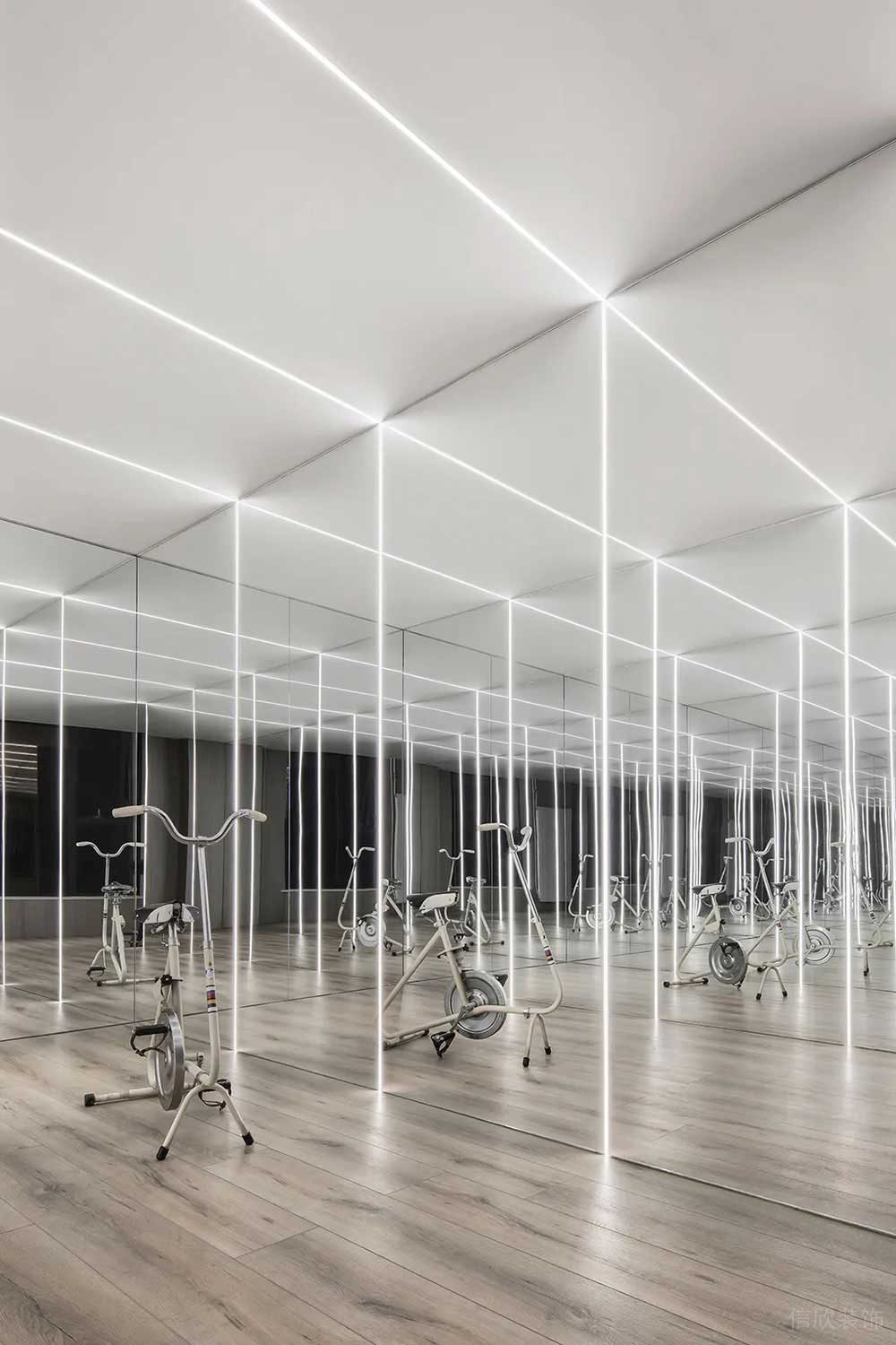 現(xiàn)代風格商務辦公室活動健身室裝修圖