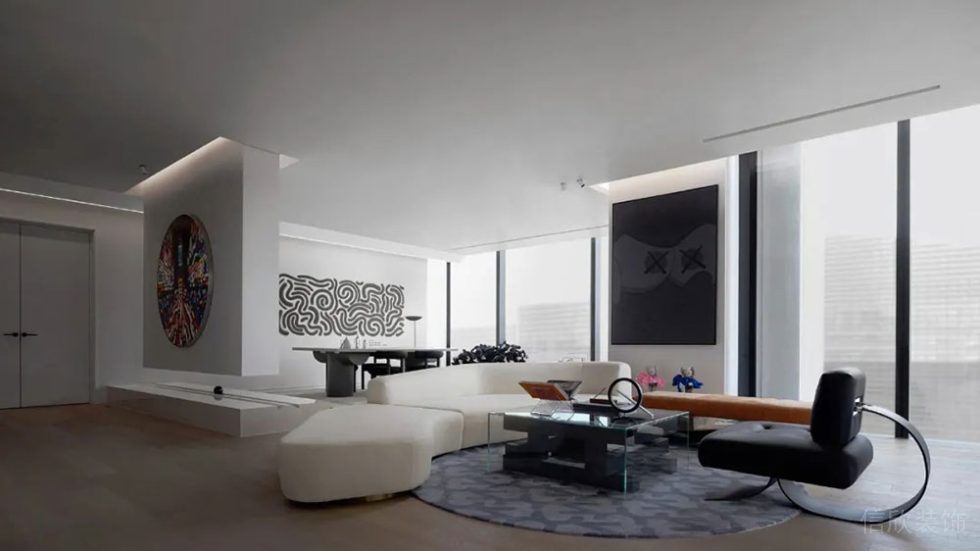 現(xiàn)代風格商務辦公室接待區(qū)設計裝修圖