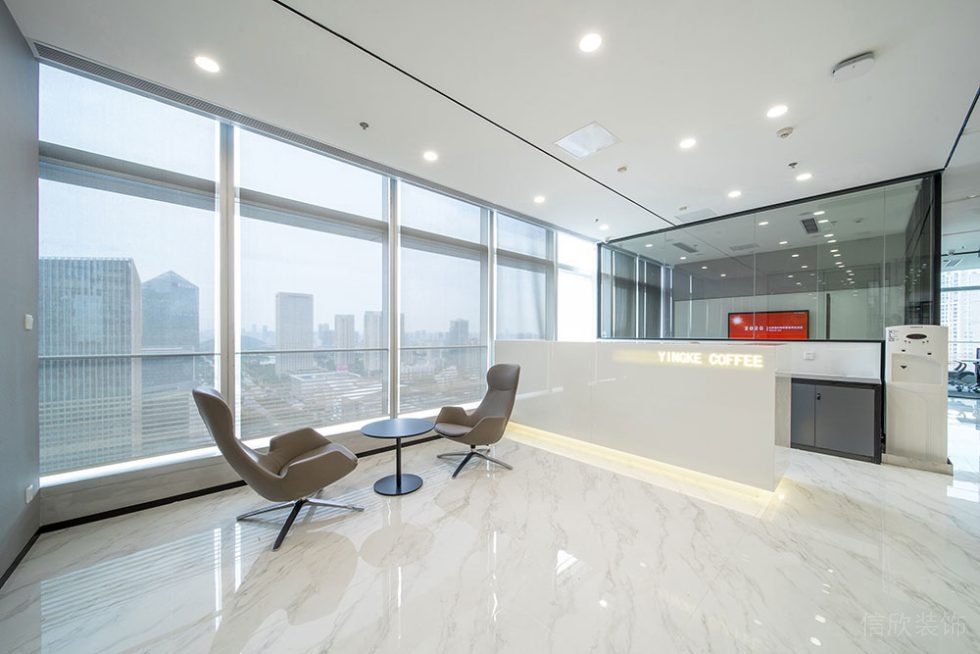 現(xiàn)代風(fēng)格商務(wù)辦公室休閑洽談區(qū)空間設(shè)計裝修圖