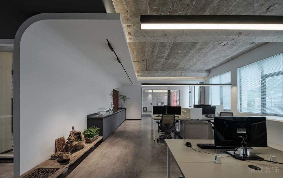現(xiàn)代工業(yè)風(fēng)辦公場所案例公共辦公廳設(shè)計(jì)裝修圖