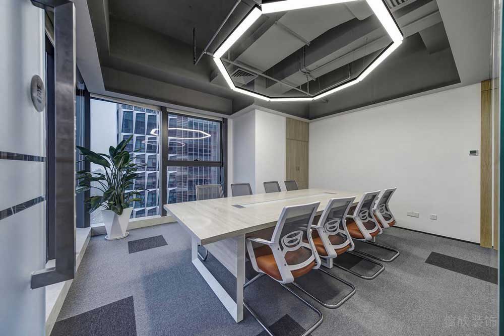 現(xiàn)代工業(yè)風(fēng)辦公場所商務(wù)會議室設(shè)計裝修圖