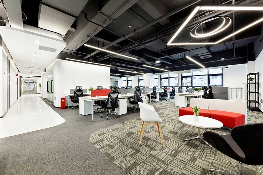 現(xiàn)代工業(yè)風(fēng)辦公空間公共事務(wù)大廳裝修圖