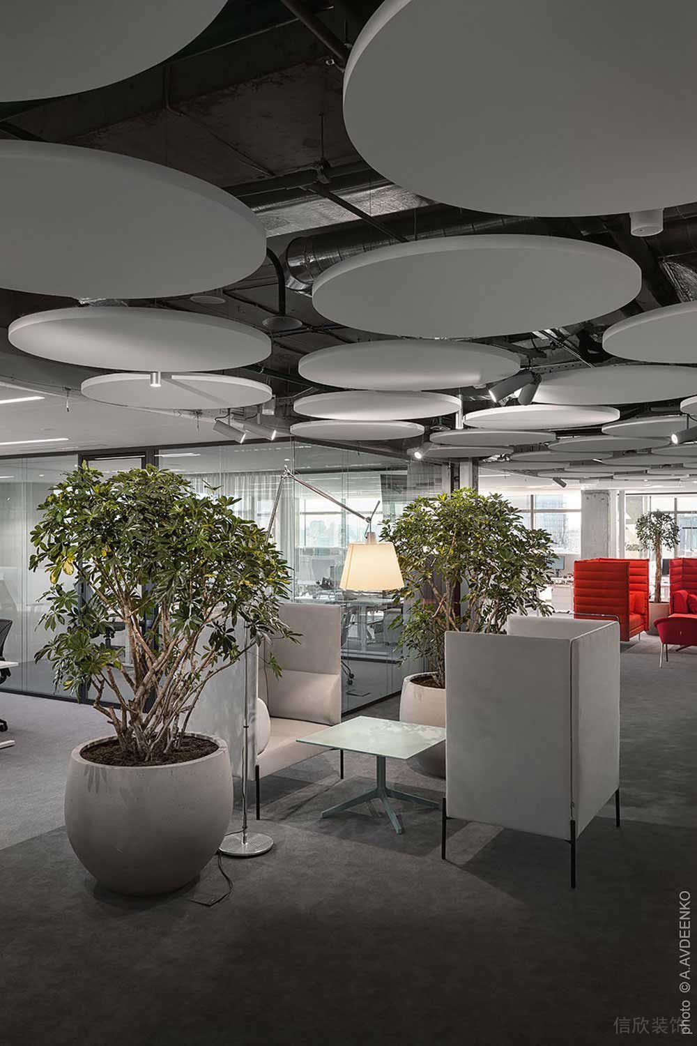 現(xiàn)代工業(yè)風(fēng)辦公室多功能接待廳設(shè)計裝修圖