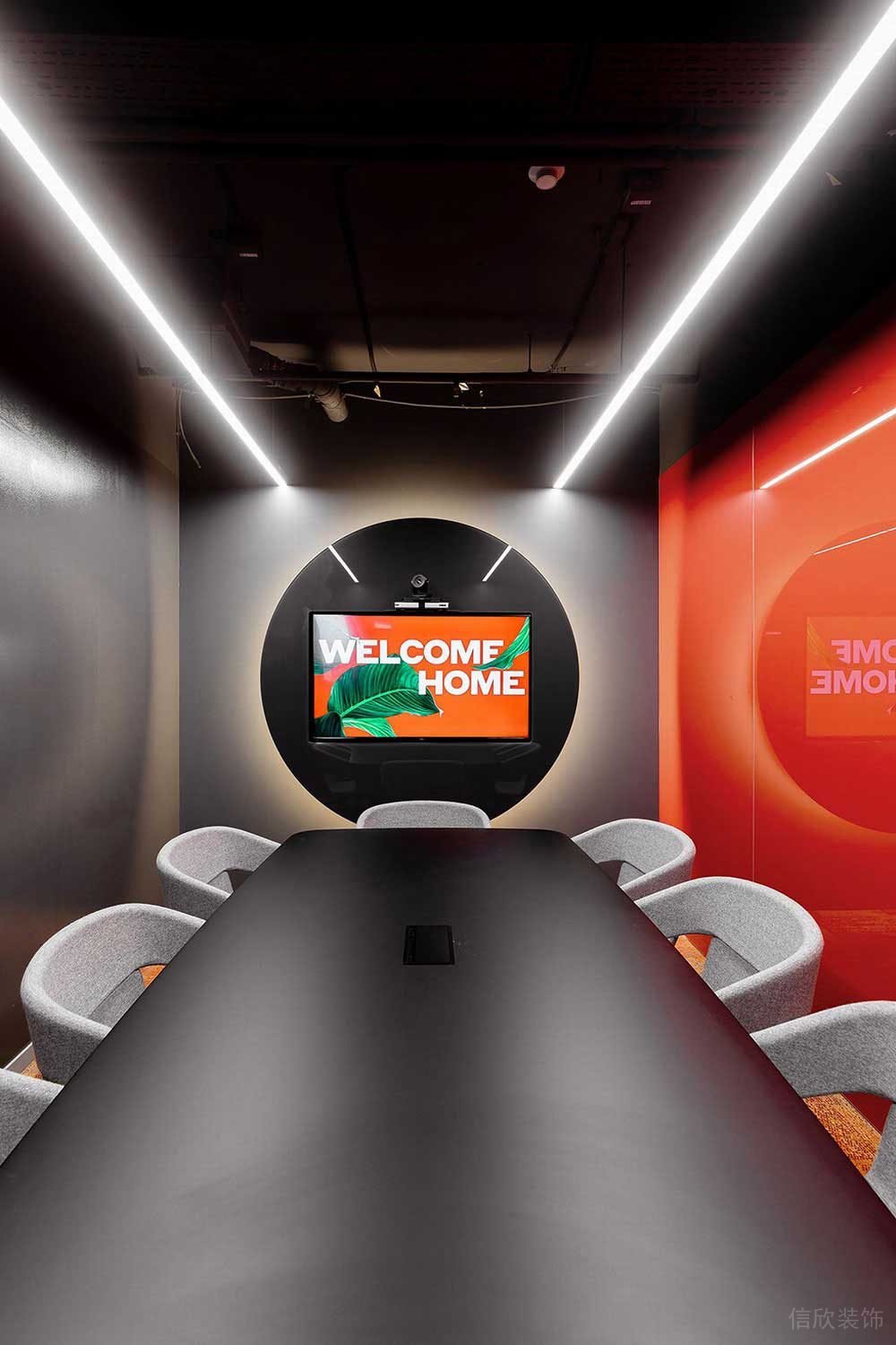 現(xiàn)代工業(yè)風(fēng)辦公室項目洽談室裝修圖