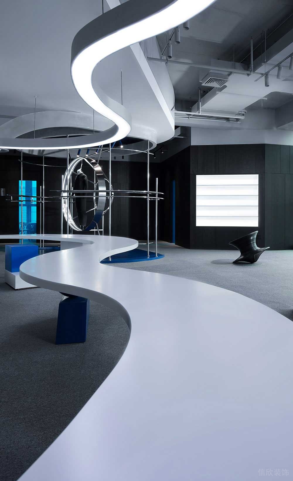 現(xiàn)代工業(yè)風(fēng)辦公室項目藝術(shù)休閑區(qū)裝修圖