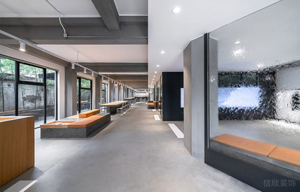 現(xiàn)代工業(yè)風(fēng)辦公室員工休閑廳設(shè)計(jì)裝修圖