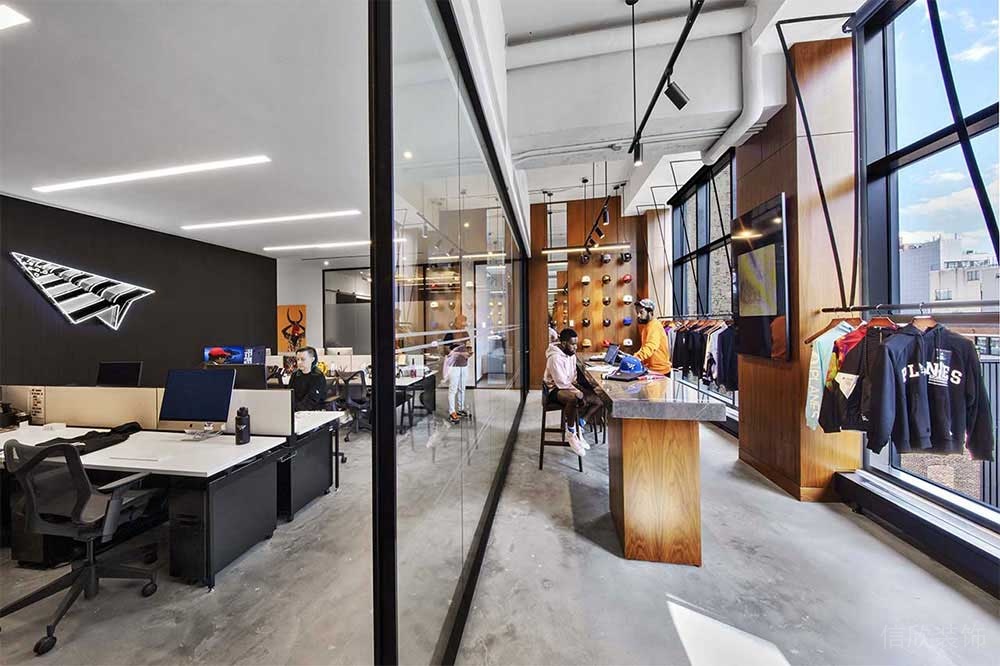 現(xiàn)代工業(yè)風(fēng)商務(wù)辦公場所辦公室空間裝修圖