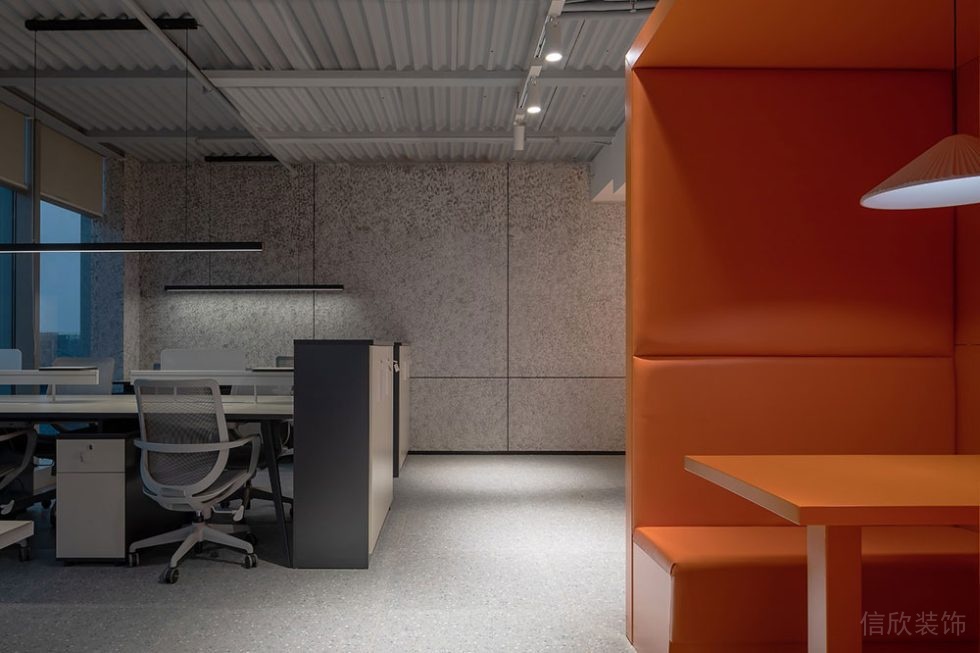 現(xiàn)代工業(yè)風(fēng)商務(wù)辦公場所多功能辦公區(qū)裝修圖