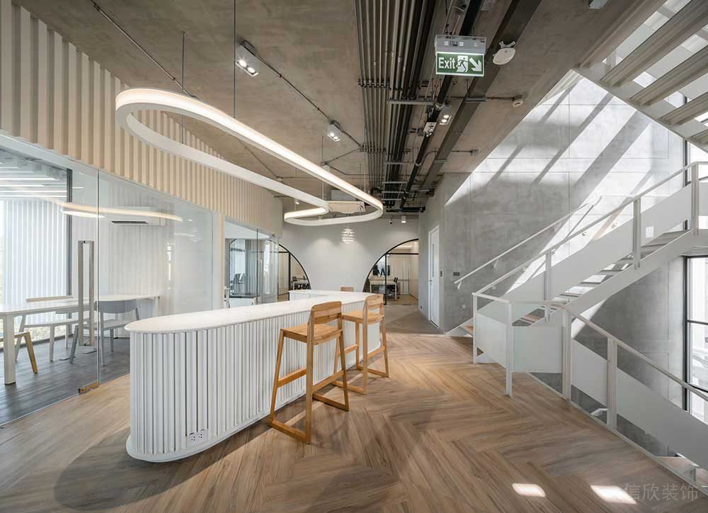 現(xiàn)代工業(yè)風(fēng)商務(wù)辦公空間休閑廳設(shè)計(jì)裝修圖