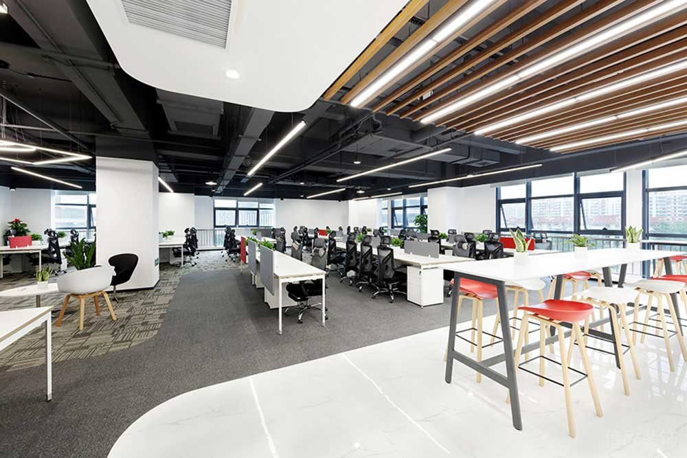 現(xiàn)代工業(yè)風(fēng)商務(wù)辦公室辦公區(qū)設(shè)計(jì)裝修圖