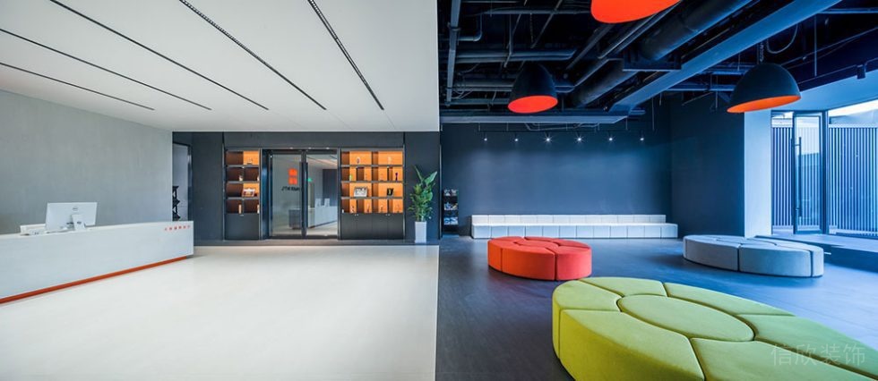 現(xiàn)代工業(yè)風(fēng)商務(wù)辦公室接待大廳設(shè)計(jì)裝修圖