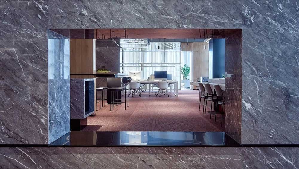 現(xiàn)代簡約風格辦公場所門廊設計裝修圖