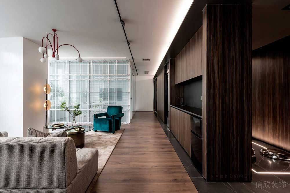 現(xiàn)代簡約風(fēng)格辦公空間案例休閑接待區(qū)過道設(shè)計裝修圖