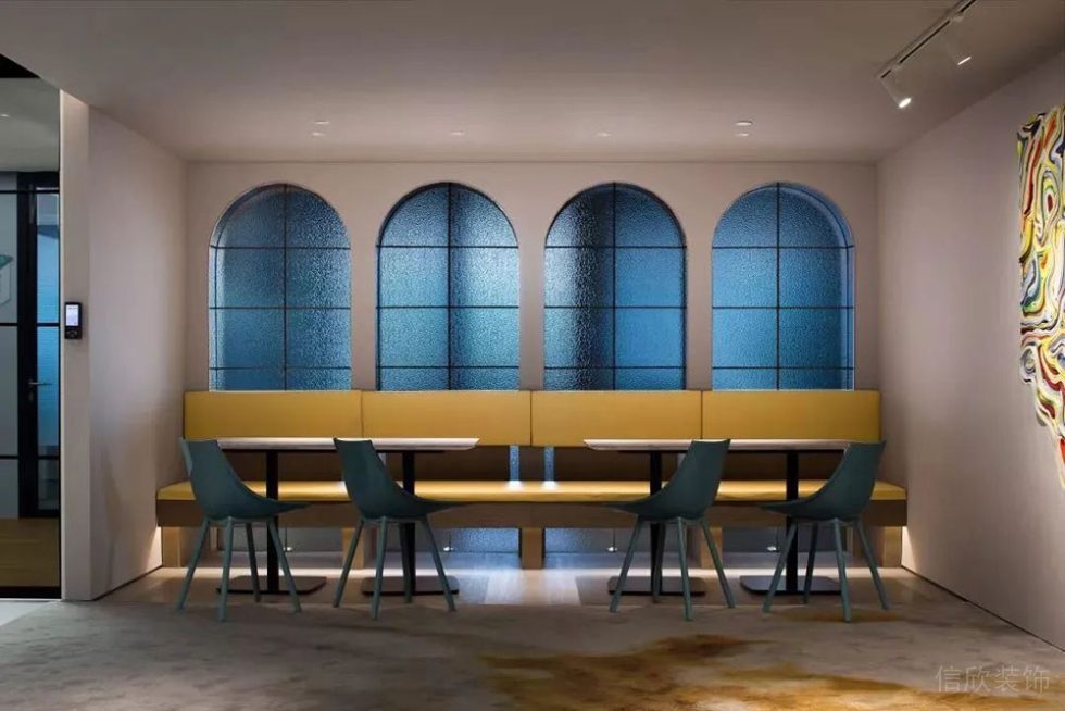 現(xiàn)代簡約風(fēng)格辦公空間休閑洽談區(qū)設(shè)計案例裝修圖