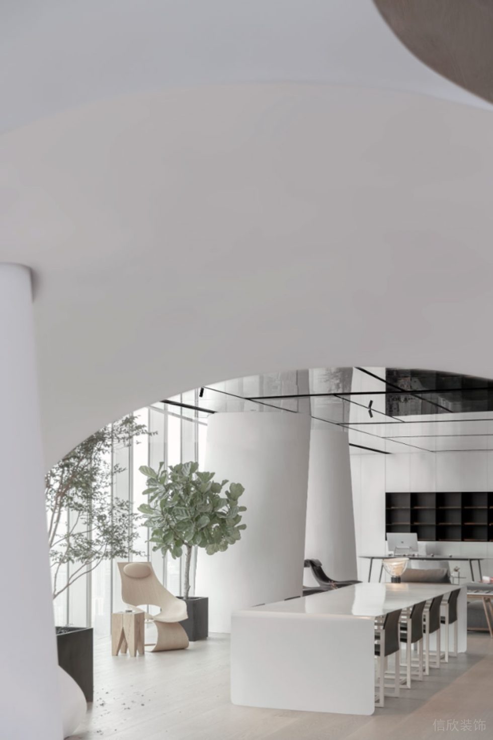 現(xiàn)代簡(jiǎn)約風(fēng)格商務(wù)辦公場(chǎng)所多功能廳裝修圖