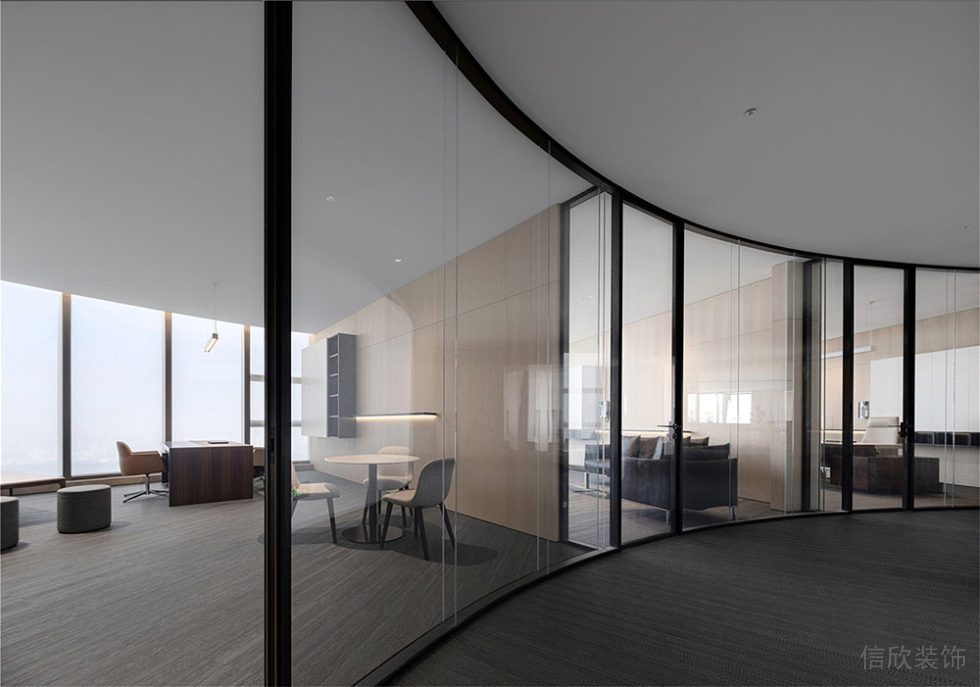 現(xiàn)代簡(jiǎn)約風(fēng)格商務(wù)辦公場(chǎng)所過(guò)廊設(shè)計(jì)裝修圖