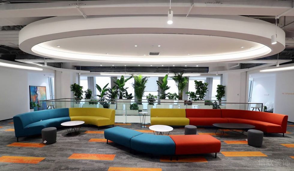 現(xiàn)代簡(jiǎn)約風(fēng)格商務(wù)辦公場(chǎng)所前廳等候區(qū)裝修圖