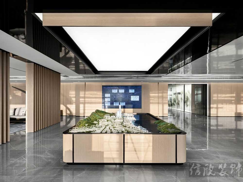 現(xiàn)代簡約風(fēng)格商務(wù)辦公室展廳裝修圖