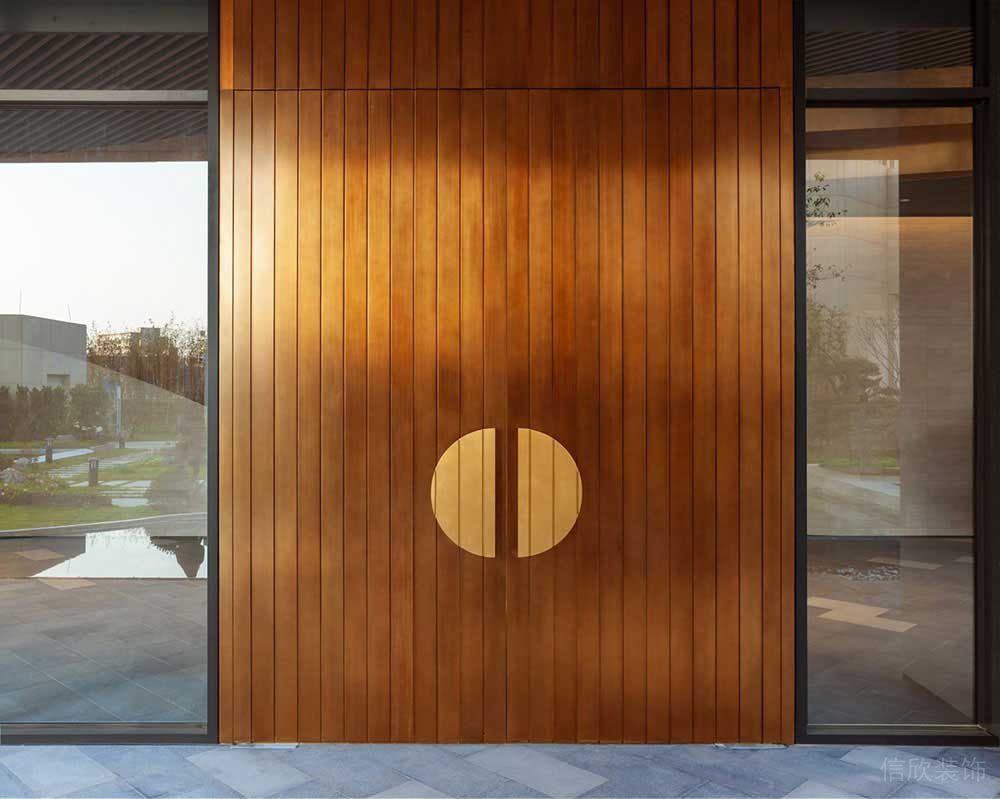 新中式風(fēng)格商務(wù)辦公空間門廊裝修圖