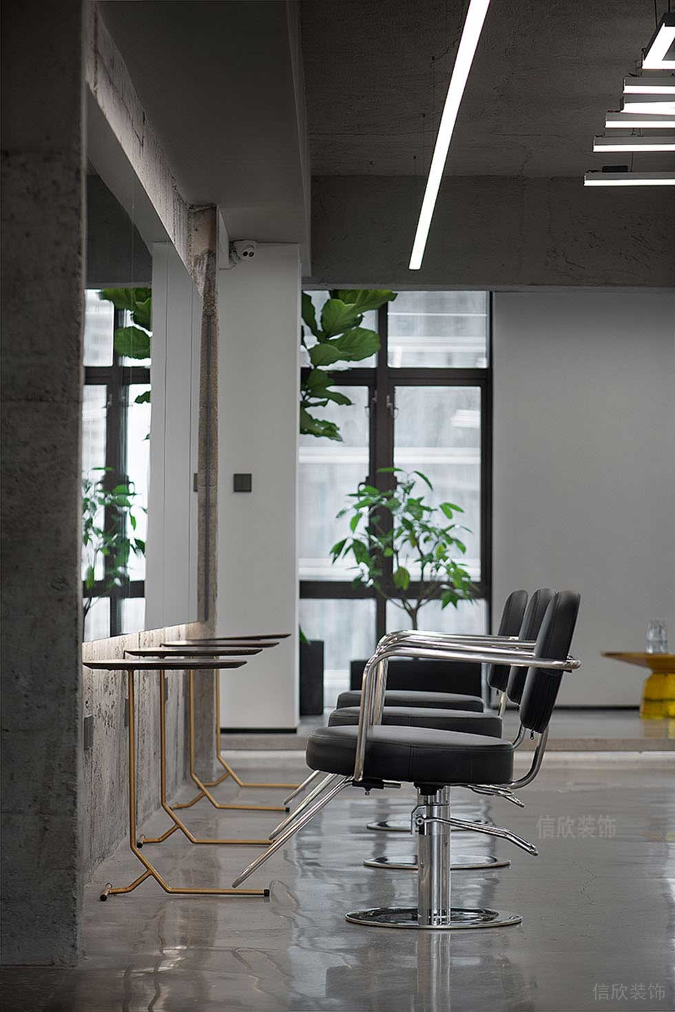 現(xiàn)代工業(yè)風(fēng)理發(fā)店美發(fā)區(qū)裝修設(shè)計(jì) 現(xiàn)代工業(yè)風(fēng)理發(fā)店美發(fā)區(qū)裝修設(shè)計(jì)