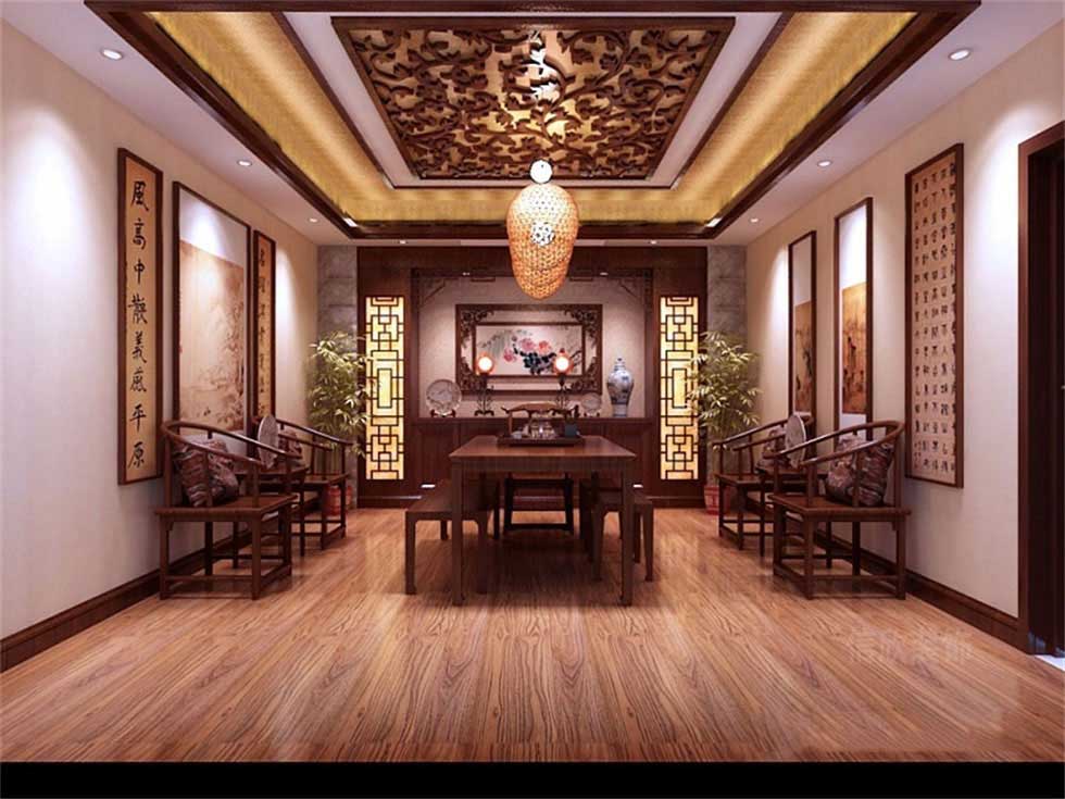 中式古玩字畫展廳畫室裝修設(shè)計 中式古玩字畫展廳畫室裝修設(shè)計