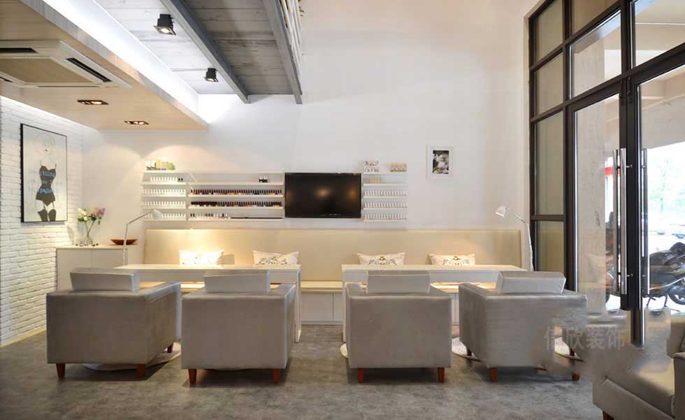 極簡風格美甲店大廳裝修設計 極簡風格美甲店大廳裝修設計