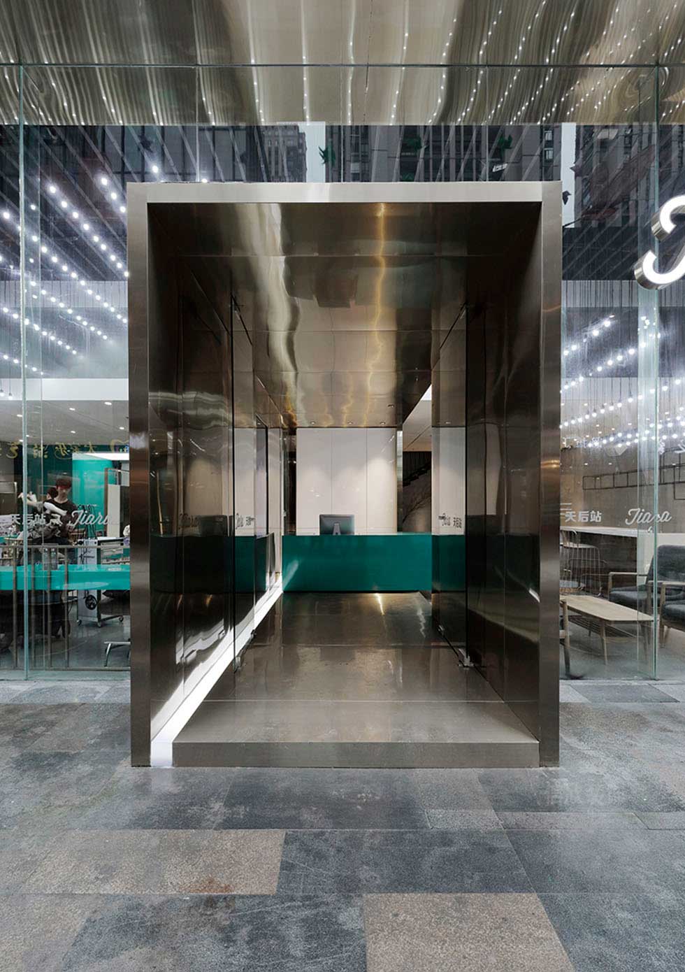 深圳鹽田美發(fā)沙龍入戶裝修設(shè)計(jì)