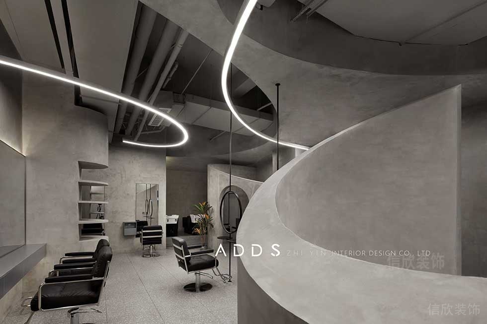 iCare美發(fā)沙龍樓梯裝修設計 iCare美發(fā)沙龍樓梯裝修設計