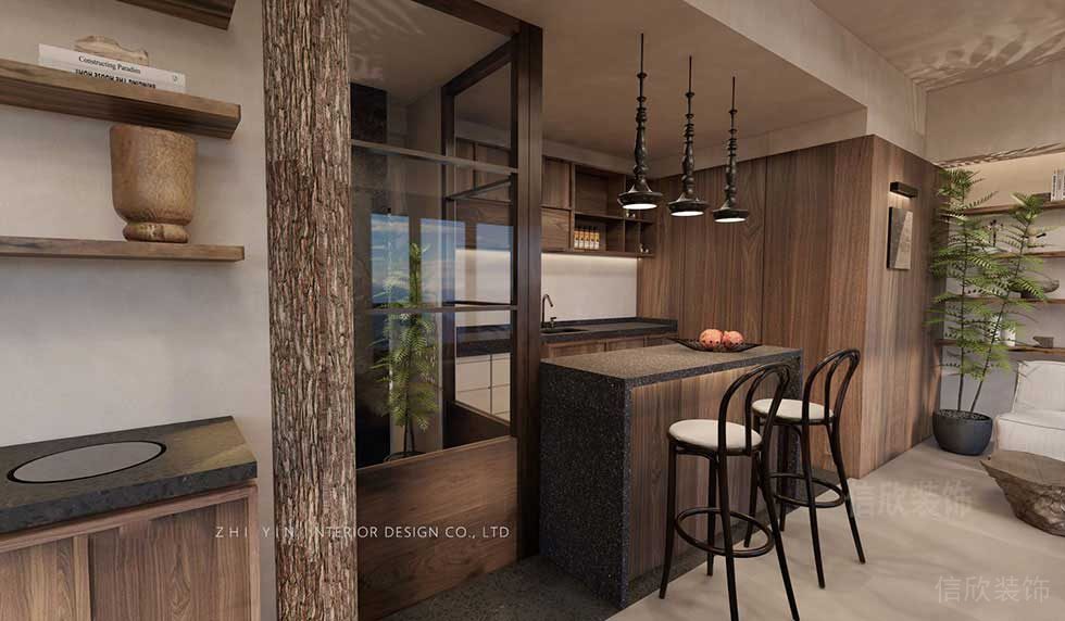 YUAN美發(fā)會所吧臺裝修設(shè)計