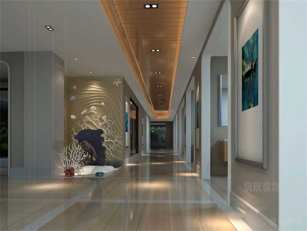 衛(wèi)浴陶瓷展廳走廊裝修設(shè)計