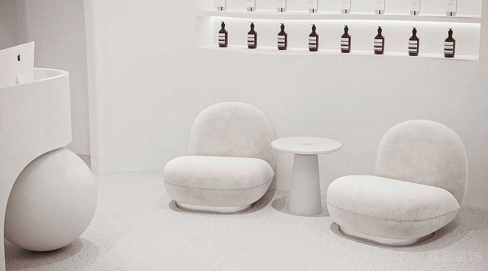 木浦造型皮膚管理接待區(qū)裝修設(shè)計