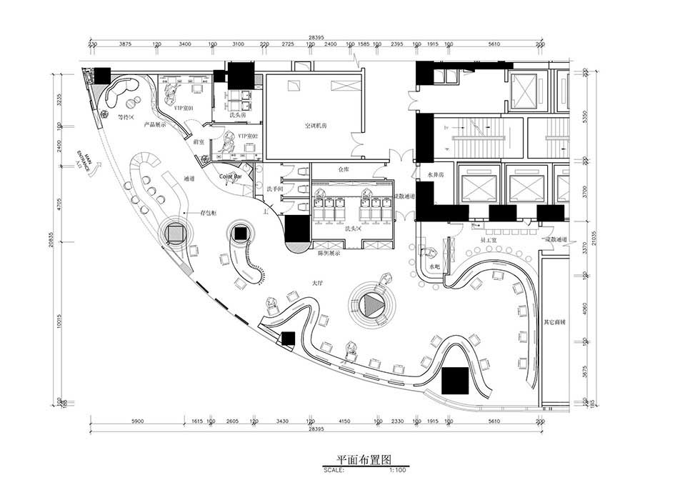 深圳龍華明星發(fā)廊裝修設(shè)計(jì)平面方案 深圳龍華明星發(fā)廊裝修設(shè)計(jì)平面方案
