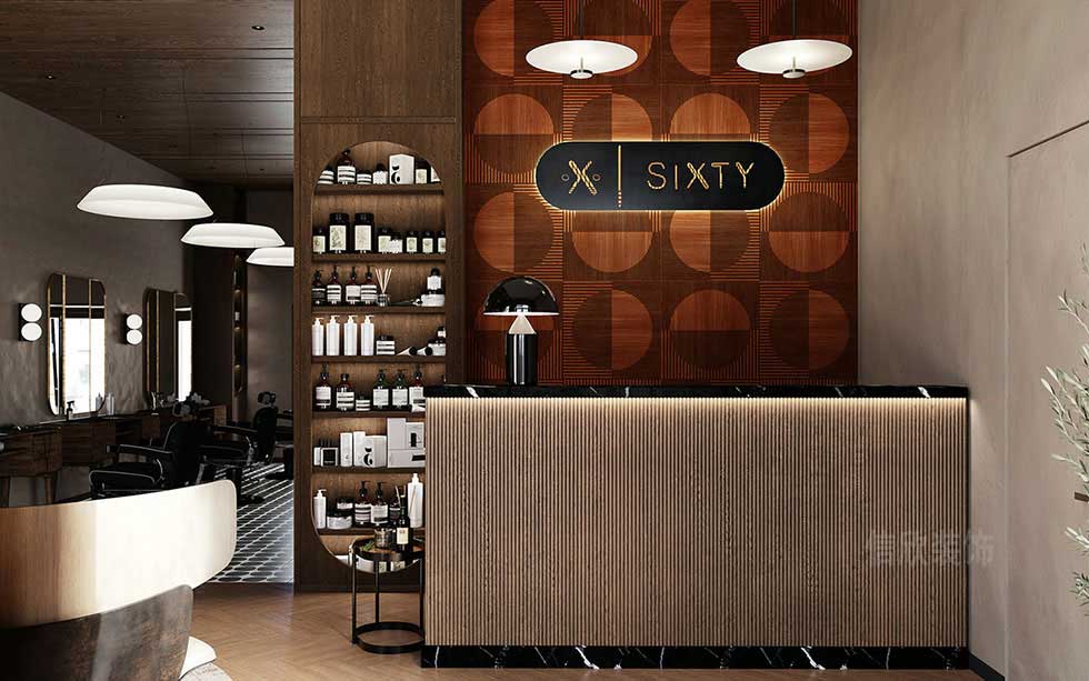 100平方復(fù)古風(fēng)美發(fā)店前臺裝修設(shè)計(jì) 100平方復(fù)古風(fēng)美發(fā)店前臺裝修設(shè)計(jì)