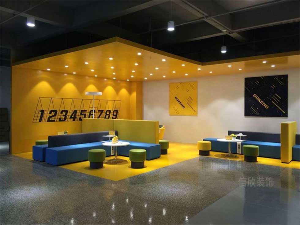 辦公家具展廳休息區(qū)裝修設計