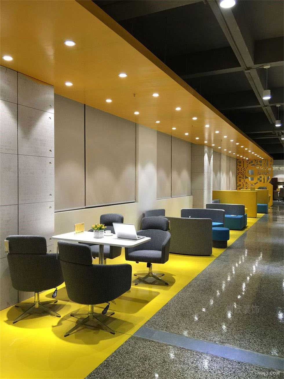 辦公家具展廳卡座區(qū)裝修設計