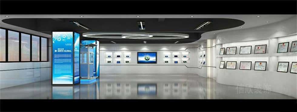 電子科技公司展廳大廳裝修設計 電子科技公司展廳大廳裝修設計