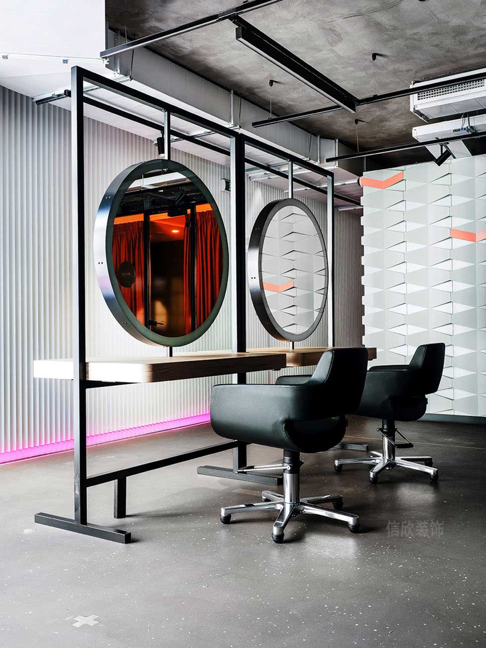 深圳南山工業(yè)風(fēng)美容美發(fā)沙龍?jiān)煨蛥^(qū)裝修案例 深圳南山工業(yè)風(fēng)美容美發(fā)沙龍?jiān)煨蛥^(qū)裝修案例