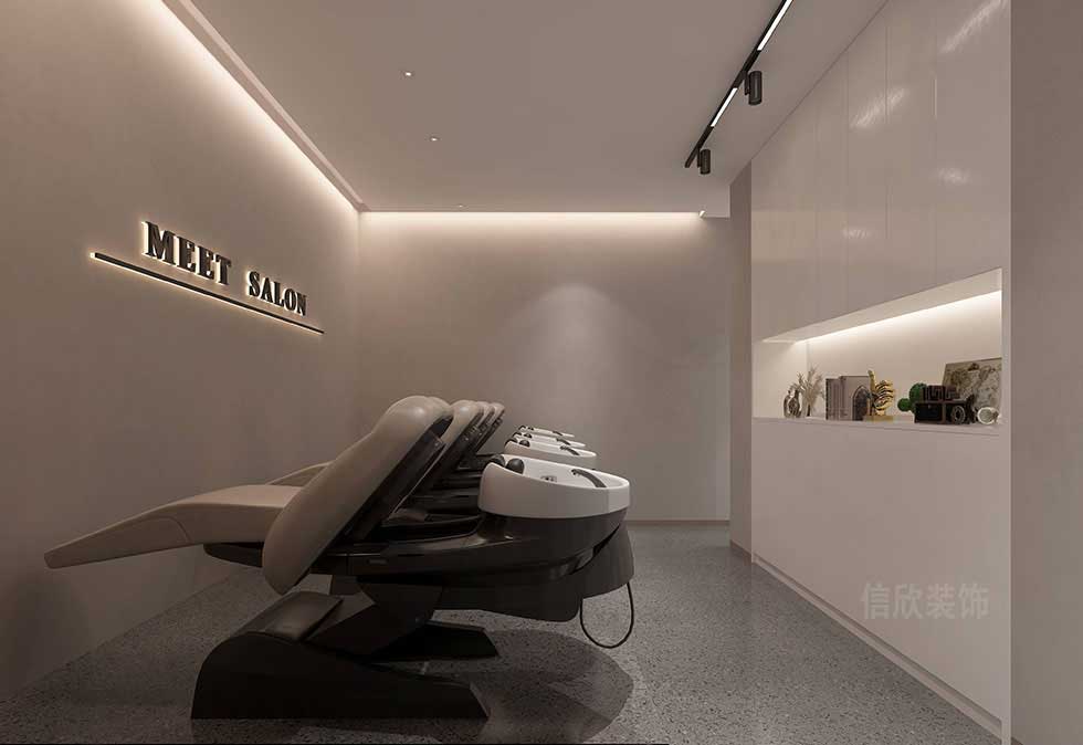 深圳大型高端美發(fā)沙龍洗頭區(qū)裝修設(shè)計 深圳大型高端美發(fā)沙龍洗頭區(qū)裝修設(shè)計
