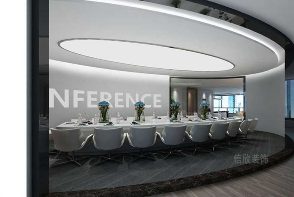 生物科技企業(yè)展廳小會議室裝修設(shè)計