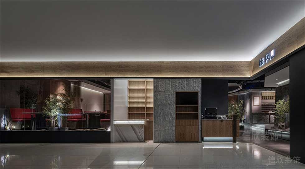 深圳羅湖工業(yè)風火鍋店裝修設計外立面門頭形象效果圖