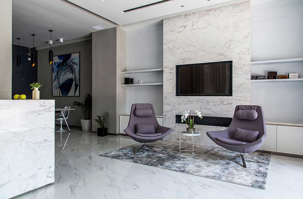 深圳福田美容店休息區(qū)裝修設(shè)計