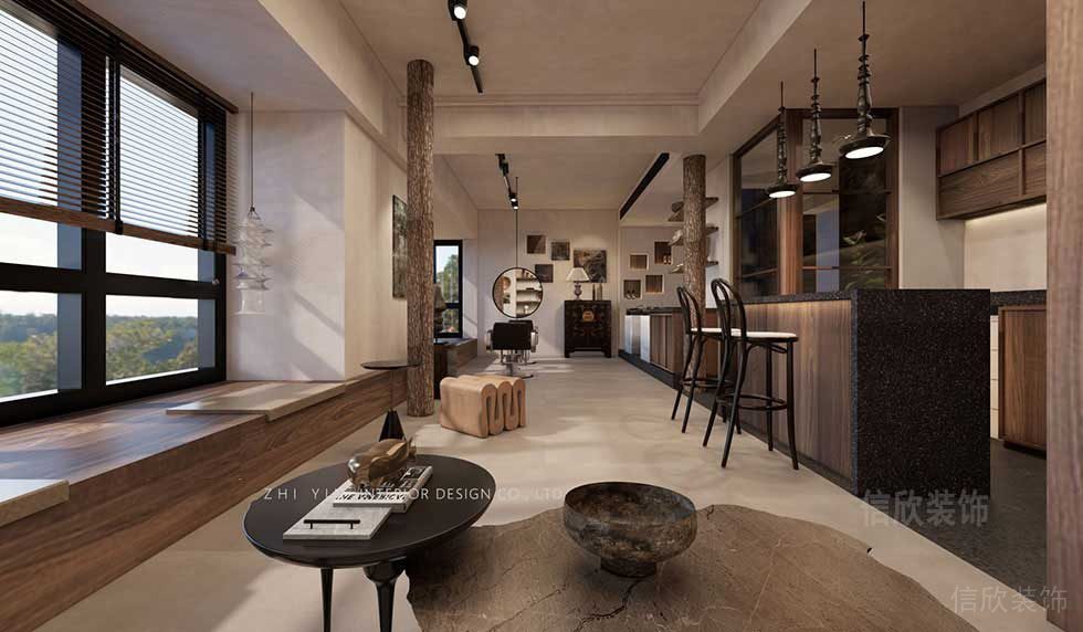 YUAN美發(fā)會所走廊裝修設(shè)計