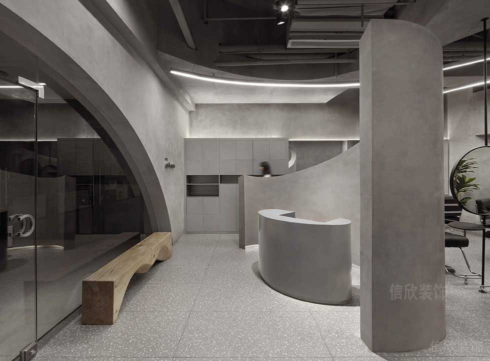 iCare美發(fā)沙龍大廳裝修設計 iCare美發(fā)沙龍大廳裝修設計