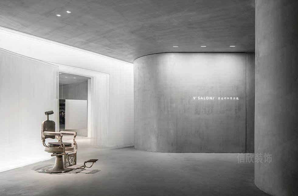 簡約的小理發(fā)店入戶裝修設計