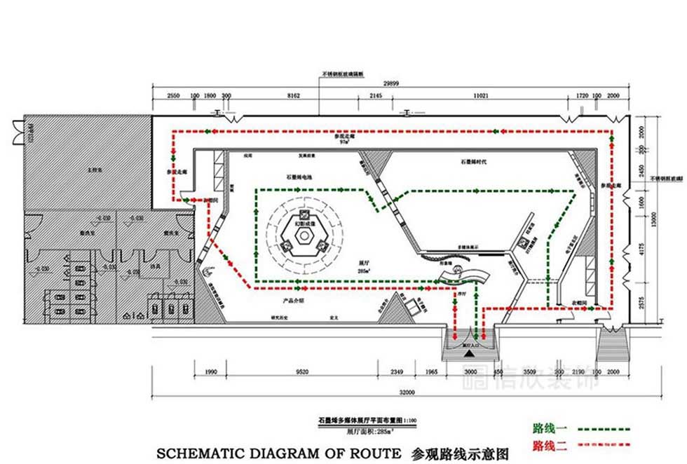 高科技企業(yè)展廳平面布置圖 高科技企業(yè)展廳平面布置圖