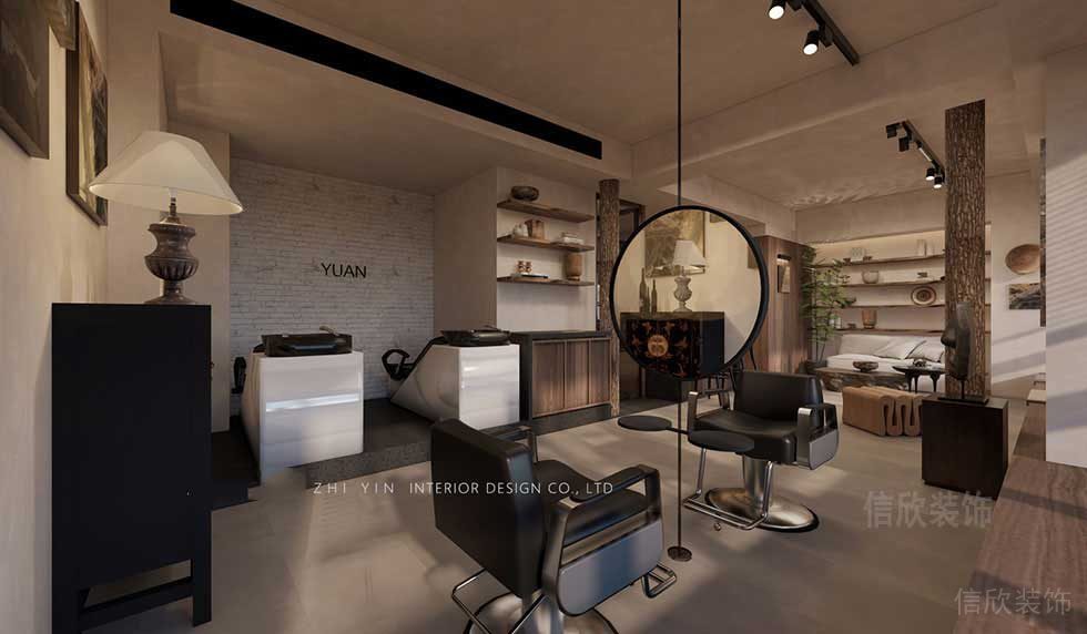 YUAN美發(fā)會所大廳裝修設(shè)計