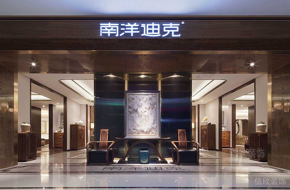 輕奢風(fēng)大理石裝修店鋪鎏金金屬環(huán)形效果