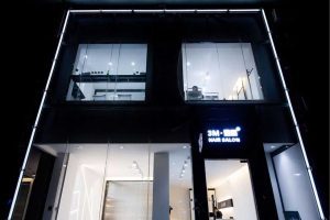 發(fā)廊工作室復(fù)式雙層玻璃墻體設(shè)計效果圖工作室辦公樓裝修