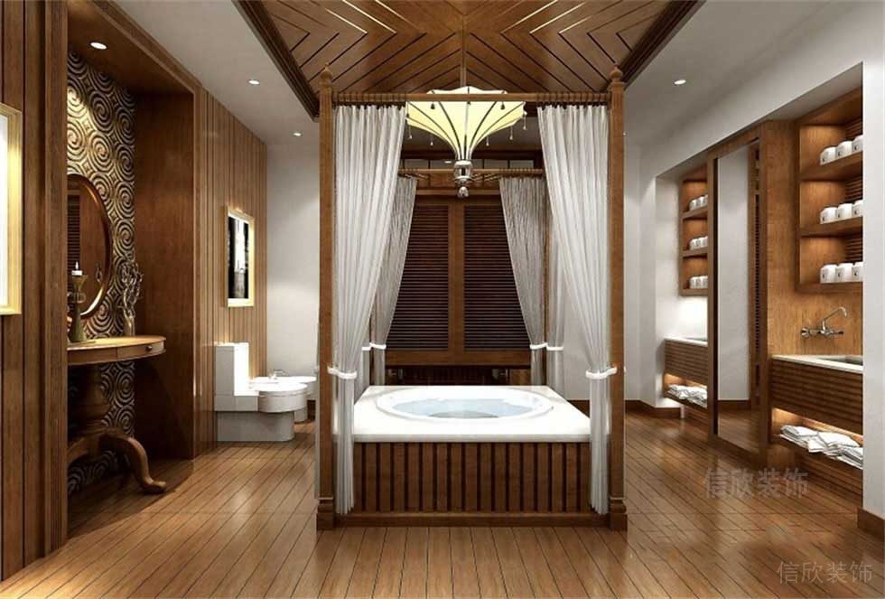 浴缸裝修設(shè)計(jì)效果圖衛(wèi)生間更衣室古典按摩店鋪裝修